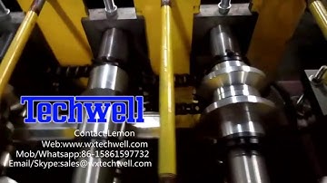 Metal Stud Track Roll Forming Machine For Omega Furring Channel Profile