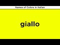 Italian Colors and Their Meanings