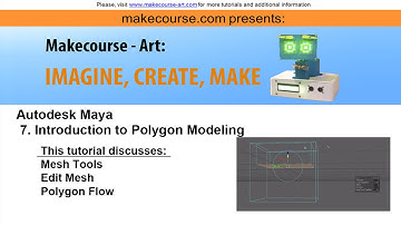 3D Modeling of Organic Shapes 7: Introduction to Polygon Modeling in Autodesk Maya