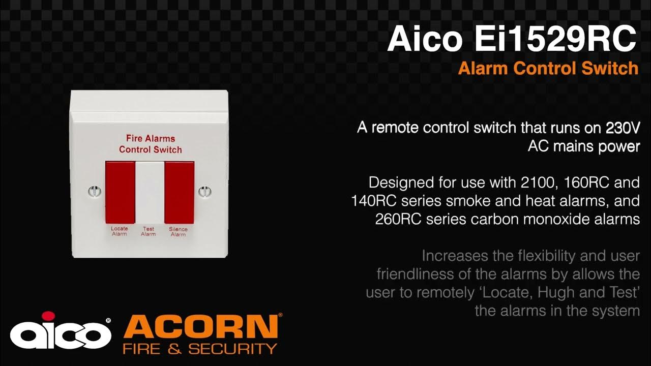 Aico Ei1529RC Alarm Control Switch - YouTube
