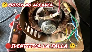 ✅ Motor monofásico NO ARRANCA  , como IDENTIFICAR PUNTAS y repararlo👌😉