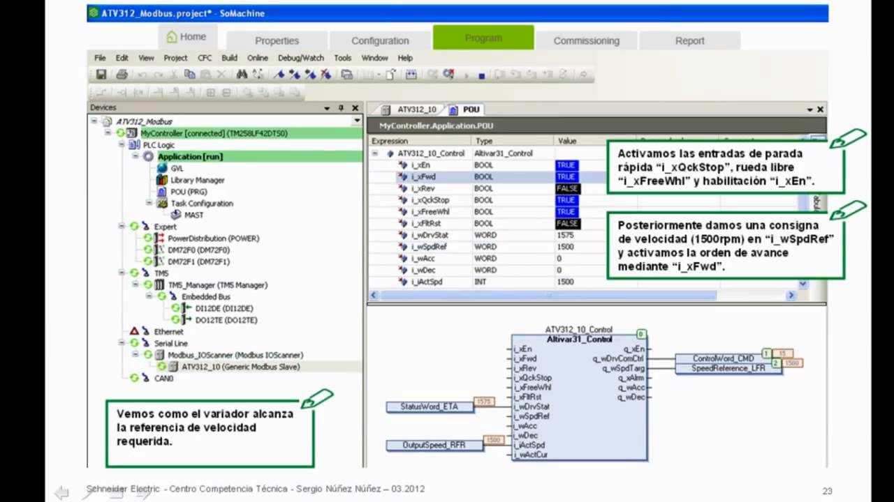 Control De Variadores Altivar 312 En Modbus Rtu Con
