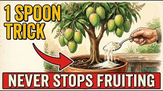 Just 1 Spoonful at the Base! Your Mango Tree Will Never Stop Fruiting 🥭🌳