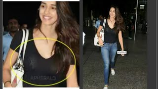 Disha Patani Caught In Visible Bra At Airport Grabs Everyones Eyeballs