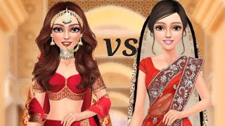 indian wedding 👰‍♀️ makeup and dressup compition | fashion star | screenshot 5