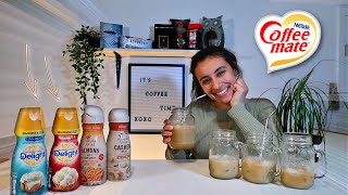 Trying Coffee-Mate NEW CREAMER FLAVORS | 2020 #coffee-mate #tastetest #coffematecreamers