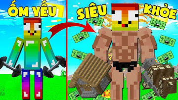 MINI GAME : CUỘC THI AI LÀ NGƯỜI KHỎE NHẤT ** T GAMING THỬ THÁCH NHẤC NÉM NGÔI NHÀ TRONG MINECRAFT ?