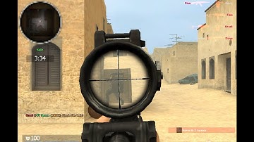 CS Source | Modern Strike Mod Gameplay | Sniper Rifles With Dynamic Scope Test