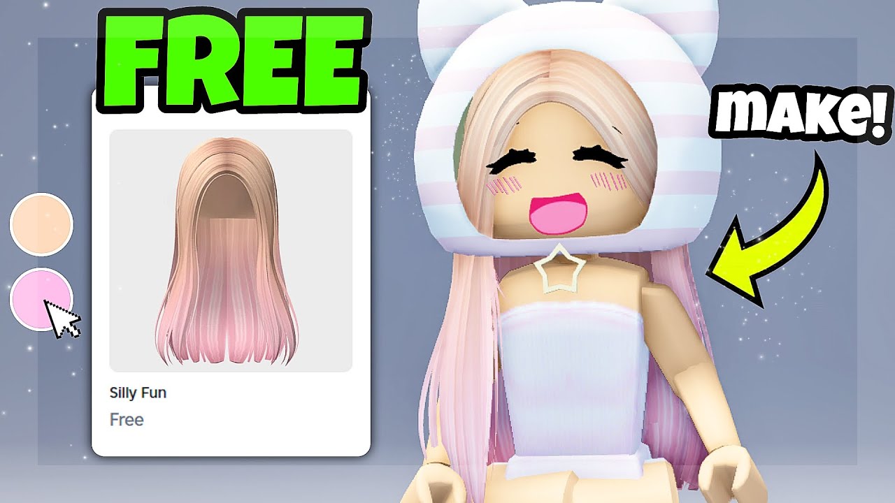 NEW FREE HAIR ON ROBLOX TUTORIAL MAKE YouTube 