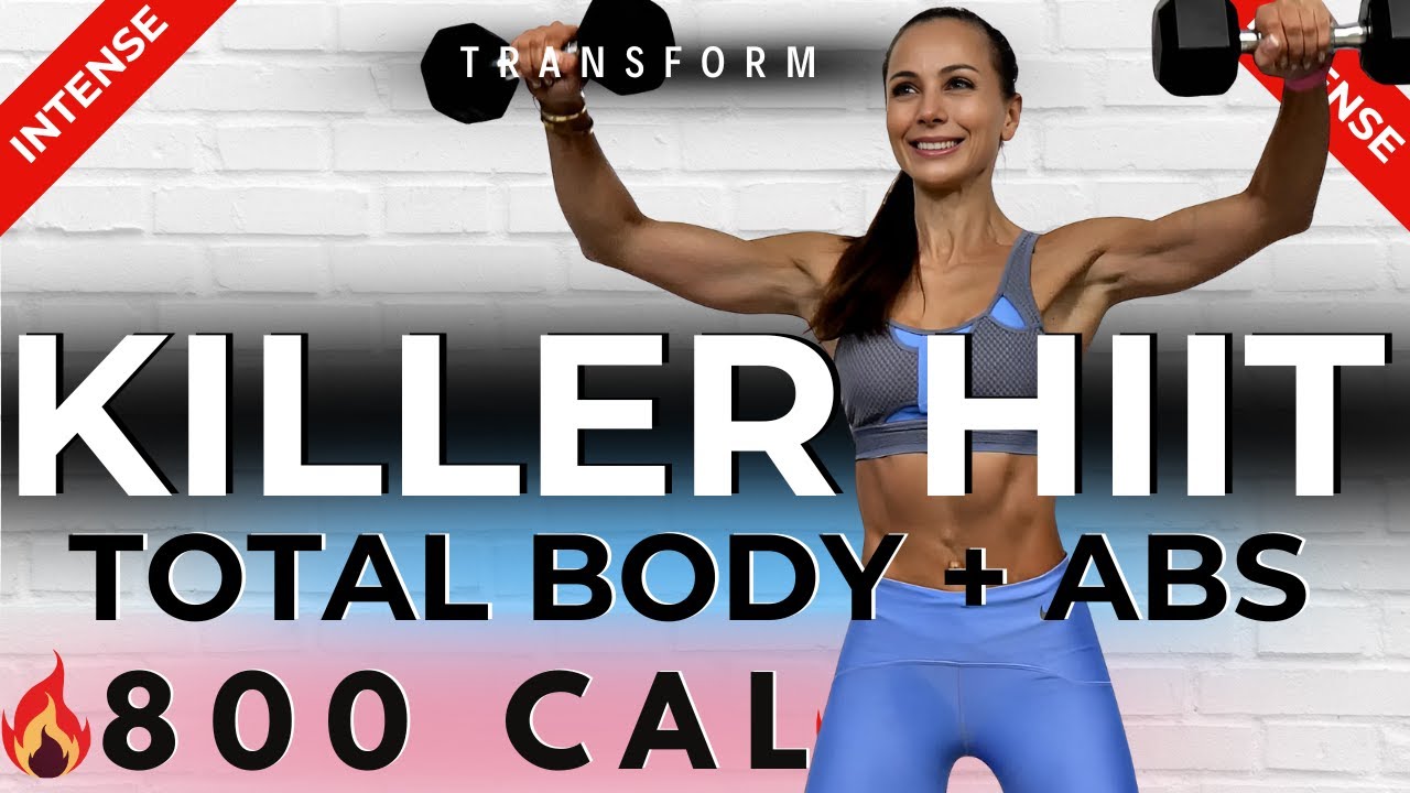 60-MIN INTENSE KILLER HIIT WORKOUT CHALLENGE + ABS | Weight Loss, Total Body Sculpt, Belly Fat Burn