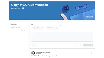 Connecting with Students in Google Classroom For GSCS