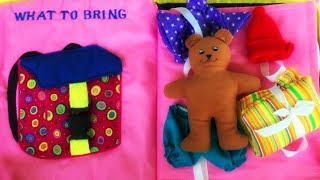 Montessori inspired busy quiet book