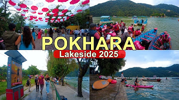 🇳🇵Pokhara Lakeside Evening Vibes 2082 [4K🇳🇵] Virtual Walking Tour Nepal, Oct 2025