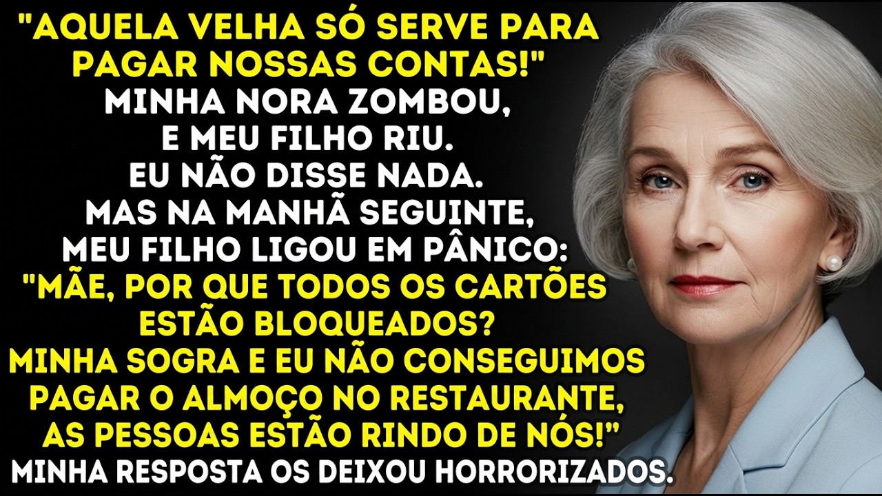 Por que todos os cartões estão bloqueados? Eu e minha sogra não pagamos o almoço