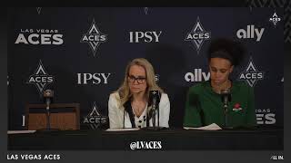 Las Vegas Aces vs Washington Mystics Postgame