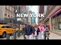 New york city walking tour spring 2024  midtown manhattan 4k nyc walk 6th avenue central park