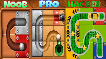 NOOB VS PRO VS HACKER-unlock ball block puzzle game