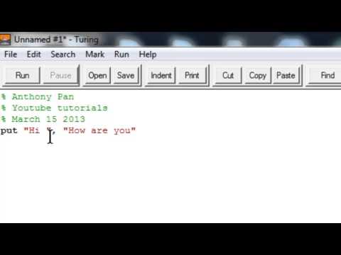 How to program-turing-lesson2