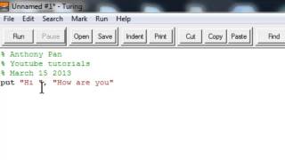 How to program-turing-lesson2