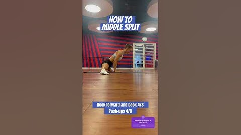 MIDDLE SPLIT/STRETCH #flexible #flexibility #howto #middlesplit #split #reels #yoga_and_fitness