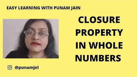 CLOSURE PROPERTY IN WHOLE NUMBERS - ADDITION SUBTRACTION MULTIPLICATION & DIVISION #wholenumbers #yt