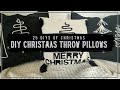 EASY DIY THROW PILLOWS | Christmas Throw Pillows | Sydni Michelle Lifestyle