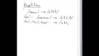 Repetition for regex