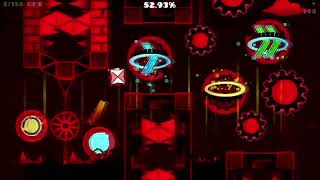 Geometry Dash Bloodbath [Extreme demon] 74% (earrape warning at the end)