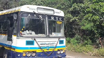 APSRTC driver skills at rapur ghot road