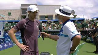 AWKWARD Andy Murray interview after Kooyong defeat