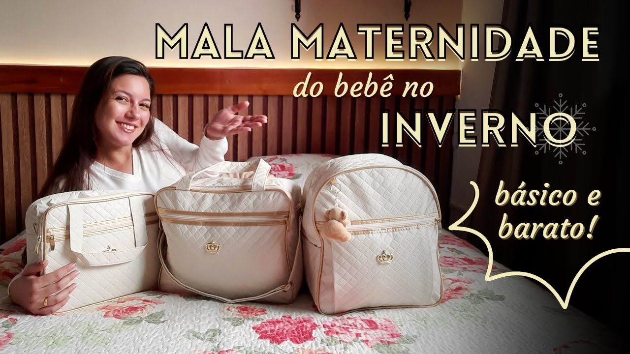 Mala maternidade do bebê no inverno 💙 | Somente o básico | Baratinhos da Shopee 🤑