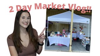 My First Ever 2 Day Crochet Market!! Market Weekend + Market Prep Vlog!!