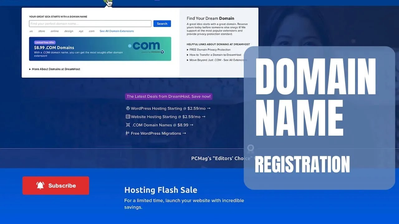 How to Register a Domain Name - Super Easy - YouTube