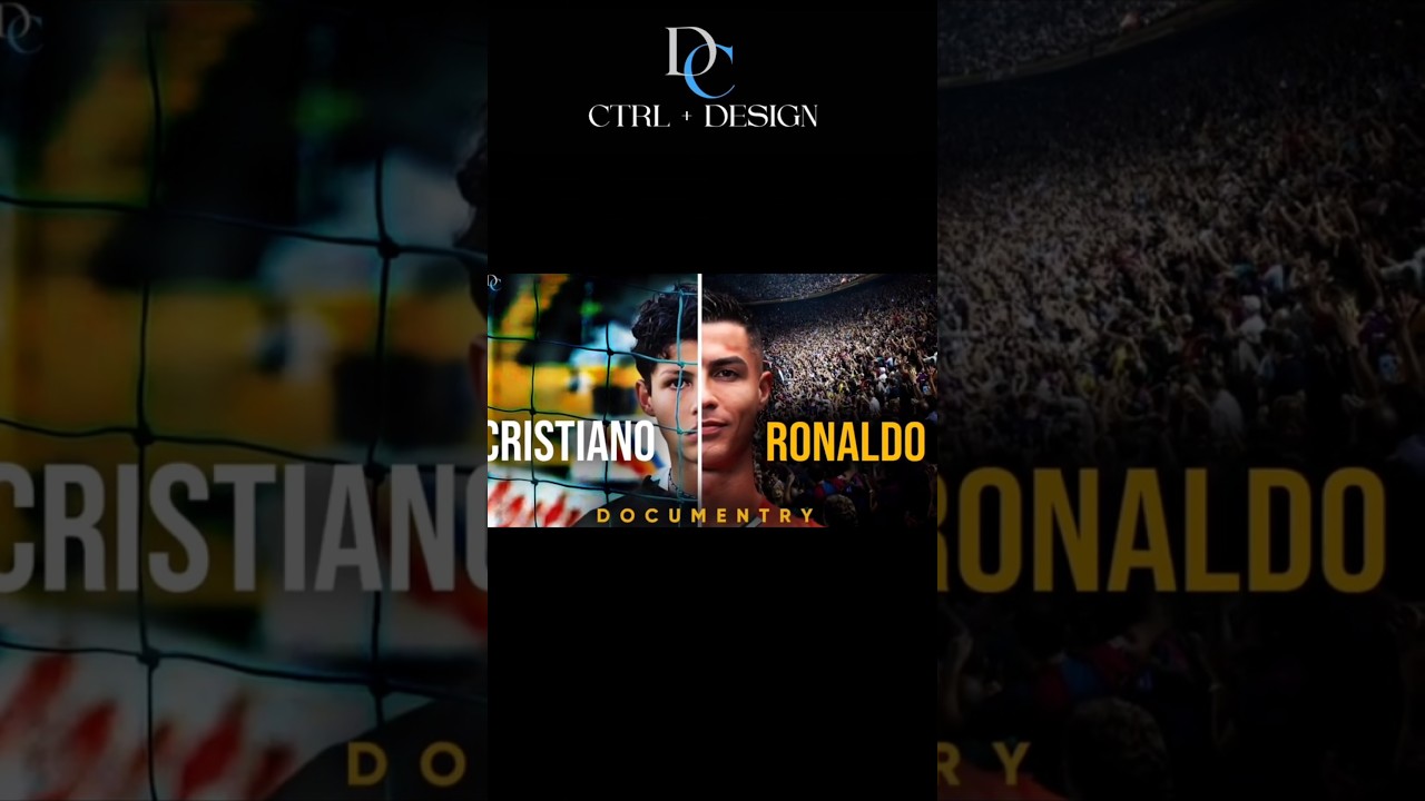 "From Nothing to Legend: The Cristiano Ronaldo Story " thumbnail design #Shorts#YouTubeShorts#viral