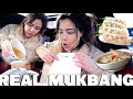 I'M BACK...NEW REAL MUKBANG EATING SPRING ROLLS, NOODLES & PHO (NO TALKING)