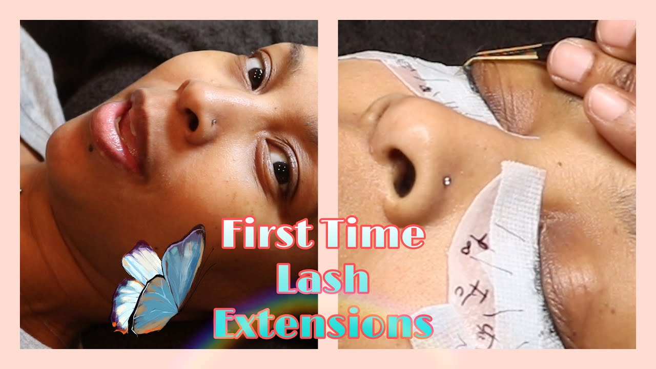 Getting Eyelash Extensions for the first time*the entire process ...