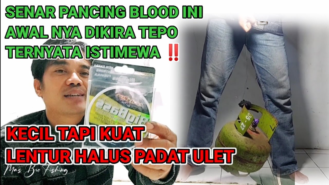 SENAR PANCING KECIL TAPI KUAT PADAT HALUS LENTUR| SENAR PANCING BLOOD BIG BASS 0.35 MM