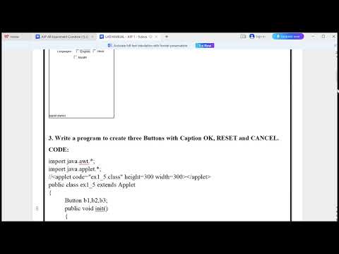 Advanced Java Programming   Exp 1