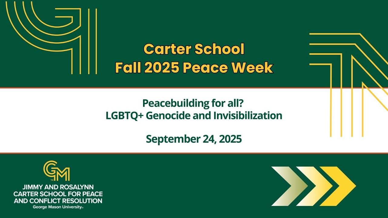 Peacebuilding for all? LGBTQ+ Genocide and Invisibilization (with Q+A)