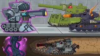 Incredibly powerful monster tanks fight in destruction mode