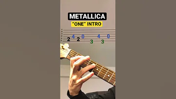 Metallica “One” - Quick Lesson! #metallica #guitartabs #guitarlesson #metal #metallicacover