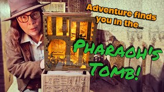 Building the Egyptian Pharaoh's Tomb with DeeBee Jones! 🕵️‍♀️#booknook #fifijoy #miniature