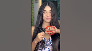 Long hair into short one😱|short hair hack#youtubeshorts #shorts#hairstyle#hair#latest#hack#festival