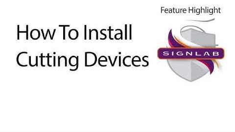 How To Install Cutting Devices