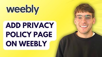 How to Add a Privacy Policy Page on Weebly Website [2025 Guide]