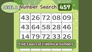 Find 3 Matching Pairs Before Time Runs Out   1-459