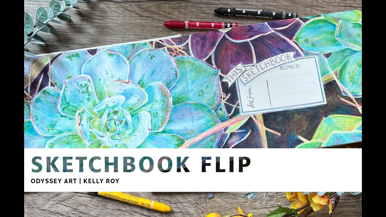 Sketchbook Flip - Etchr A5 100% Cotton Hot Press Watercolor Sketchbook 