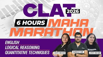 🔥 Maha Marathon for CLAT 2026 | Quant Made Easy in 1 Power Packed Session | Sameer Sir