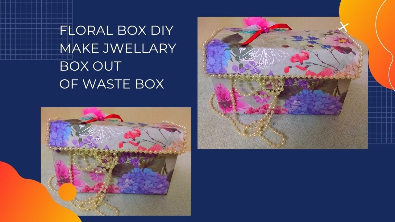 How to make Jwellery/Storage Box Out of FlipKart Box Jwellery/Cute