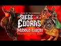 Lord of the Rings Epic Miniature Game.  Will the Oliphaunt destroy Edoras?